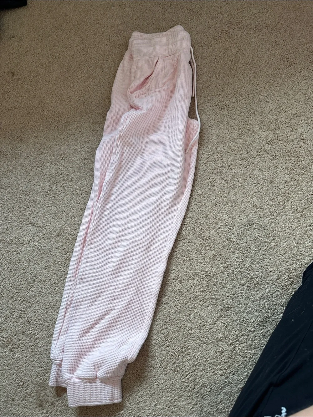 Negative Underwear Pink Waffle Knit Set Worn Once